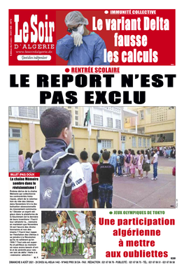 Le Report N'est Pas Exclu