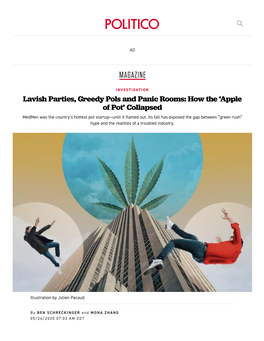 Lavish Parties, Greedy Pols and Panic Rooms: How the 'Apple of Pot