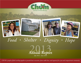 CHUM Annual Report 2013