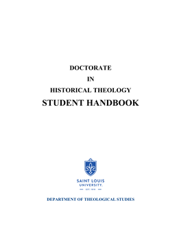 Student Handbook