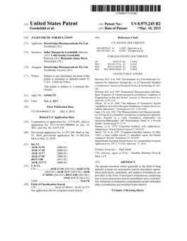 (12) United States Patent (10) Patent N0.: US 8,975,245 B2 Goodchild Et A]