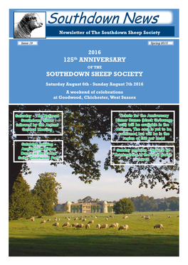 Southdown News Newsletter of the Southdown Sheep Society