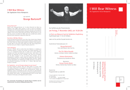 I Will Bear Witness I Will Victor Klemperers Die Tagebücher