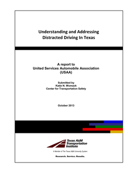 Understanding and Addressing Distracted Driving in Texas