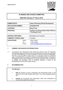 Tree Preservation Order (TPO) on “The Bicycle Tree”