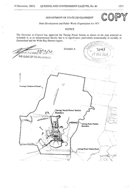 19 December, 2003] QUEENSLAND GOVERNMENT GAZETTE, No. 80 1271