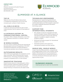 Elmwood at a Glance