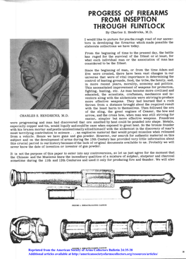 Progress in Firearms from Inception Through Flintlock