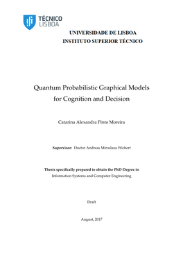 Quantum Probabilistic Graphical Models for Cognition and Decision