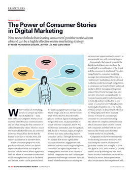 The Power of Consumer Stories in Digital Marketing