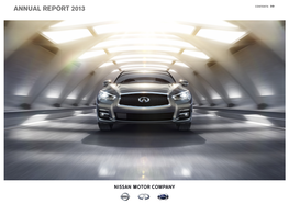 Annual Report 2013 CONTENTS NISSAN MOTOR COMPANY Annual Report 2013 01