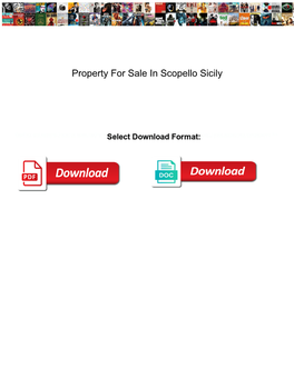 Property for Sale in Scopello Sicily