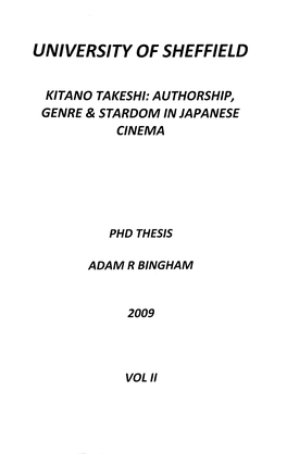 Takeshi Kitano Vol