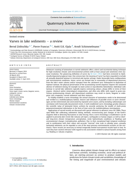 Varves in Lake Sediments E a Review