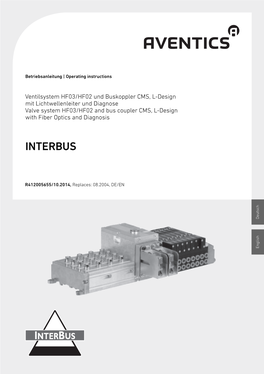 Ventilsystem HF02/HF03, Buskoppler Mit Lichtwellenleiter Und Diagnose