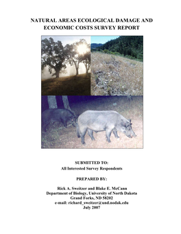 PIGS & Natural Area Survey Report.Pdf