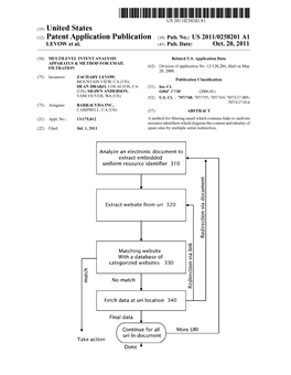 (12) Patent Application Publication (10) Pub. No.: US 2011/0258201 A1 LEVOW Et Al