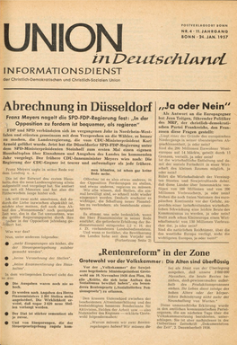 UID Jg. 11 1957 Nr. 4, Union in Deutschland