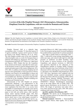 Hymenoptera, Ichneumonidae, Pimplinae) from the Carpathians, with New Records for Romania and Ukraine