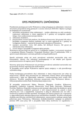 Opis Przedmiotu Zamówienia