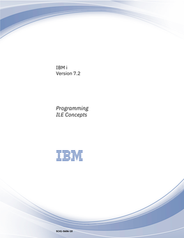 IBM I ILE Concepts