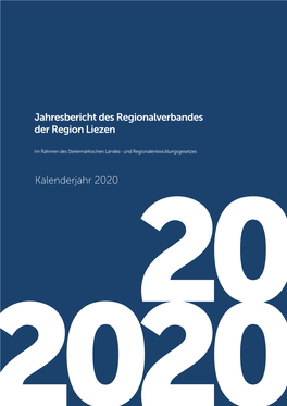 Kalenderjahr 2020 Jahresbericht Des Regionalverbandes Der