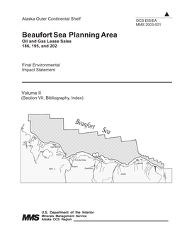 Beaufort Sea Planning Area Oil and Gas Lease Sales 186, 195, and 202