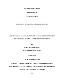 Assessing Kenya's Legal Framework on Real Estate