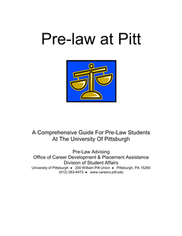 Pre-Law at Pitt