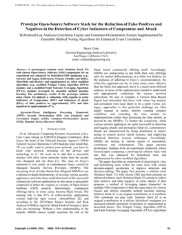 Prototype Open-Source Software Stack for the Reduction of False