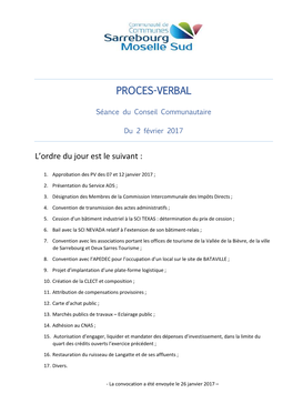 Proces-Verbal