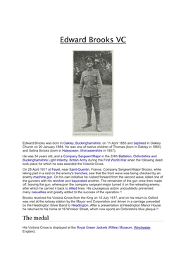 Edward Brooks VC