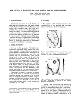 13B.3 Effects of Sea Breeze and Local Winds on Rainfall in South Florida