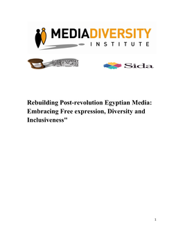 Rebuilding Post-Revolution Egyptian Media: Embracing Free Expression, Diversity and Inclusiveness