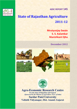 State of Rajasthan Agriculture 2011-12