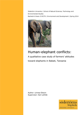 Human-Elephant Conflicts