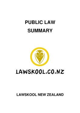 Public Law Summary