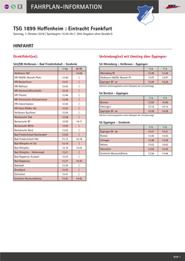 Fahrplan-Information