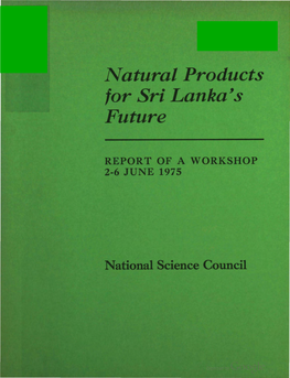 Natural Products for Sri Lanka's Future