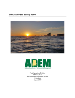 2014 Perdido Sub-Estuary Report