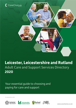 Leicester, Leicestershire and Rutland Adult Care and Support Services Directory 2020