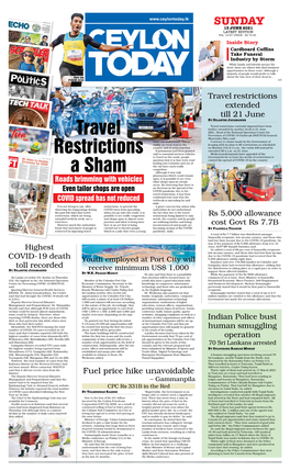 Travel Restrictions a Sham