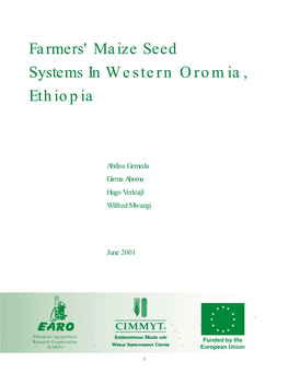 Farmers' Maize Seed Systems in Western Oromia, Ethiopia