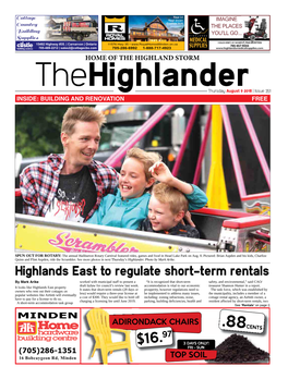 Highlands East to Regulate Short-Term Rentals