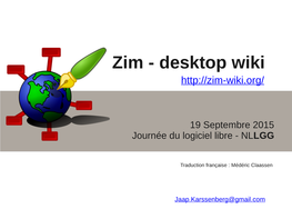 Zim - Desktop Wiki