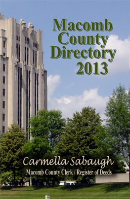 2013 Macomb County Directory