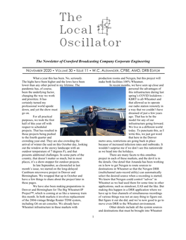 November 2020 Local Oscillator