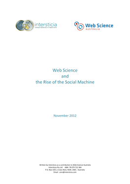 Web Science and the Social Machine