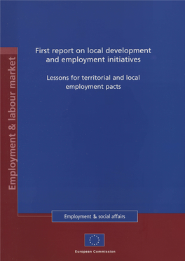 First Report on Local Development and Employment Initiatives