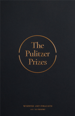 Pulitzer Prize Winners and Finalists